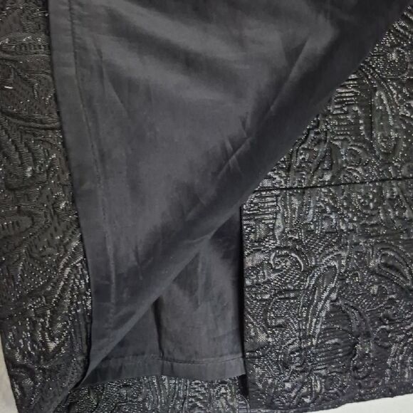 J. Crew Origami Faux Wrap Mini Skirt in Black Metallic Matelassé - Picture 8 of 13